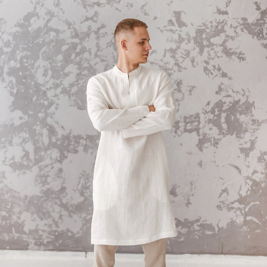 Linen Tunic Shirt for Men