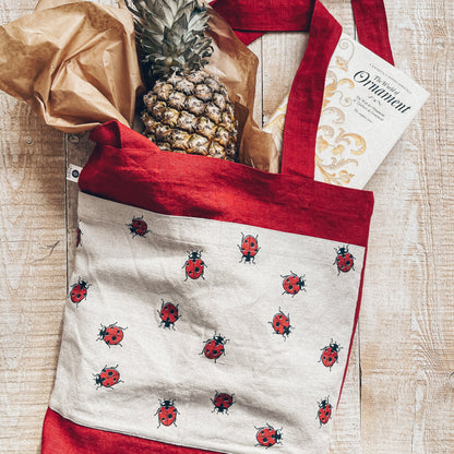 linen tote bag