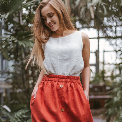 Soft linen Tank Top